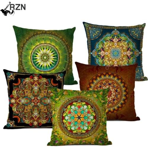 Hot Sale Bible Mandala Middle East Armenia India Oriental Bliss Sun Moon Ararat Flower Arabesque Cushion Cover Sofa Pillow Case