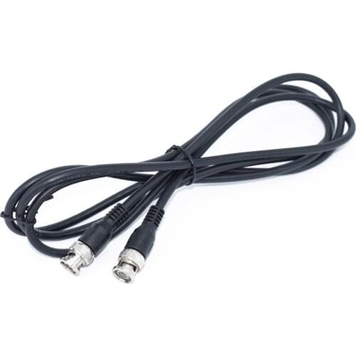 2PCS/lot 1M 1.5M 2M RG59 Coaxial Extention Cable BNC Male to BNC Male for CCTV Camera CCTV Accessories