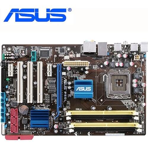LGA 775 ASUS P5QL Motherboard DDR2 16GB For Intel P43 P5QL Desktop Mainboard ATX Systemboard PCI-E X16 SATA II USB2.0 Used