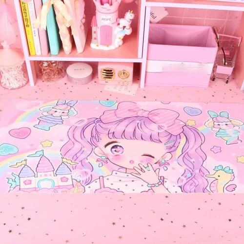 Lovely Anime Card Captor Sakura Sailor Moon Laptop Computer Mousepad Action Figure Keyboard Gaming Mat Unicorn Cartoon Mouse Pad