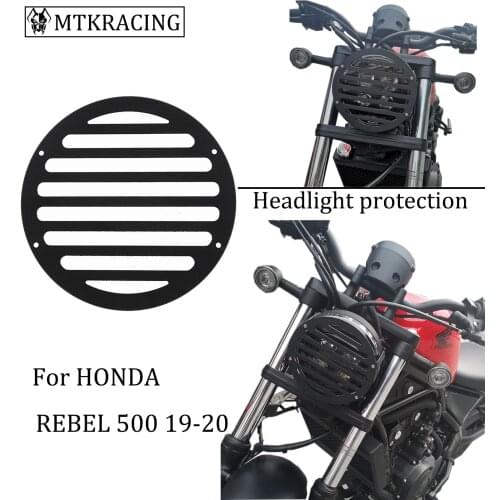Mtkracing for honda rebel 500 300 cmx 300 500 headlight grille cover 2019-2020
