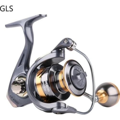 New Metal Spool Fishing Reel 5.2:1Gear Ratio Exquisite AR 2000-7000 Series Metal Grip Freshwater/Saltwater Fishing Accessories