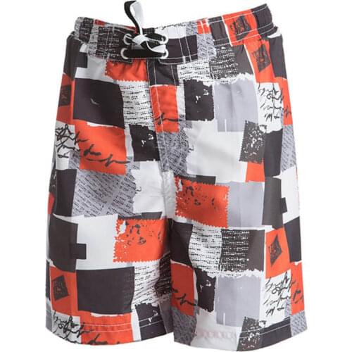 Male Child White Dash Multi Color Pattern Sea Shorts 230126-kab