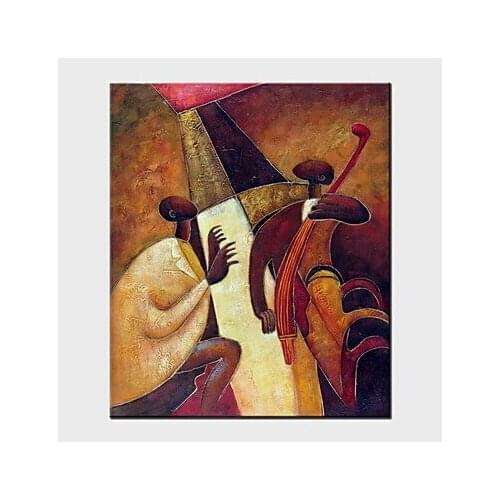 One Panel Modern Abstract People Hand Painted -People canvas Wall art set Home Decor People Oil Painting on Canvas