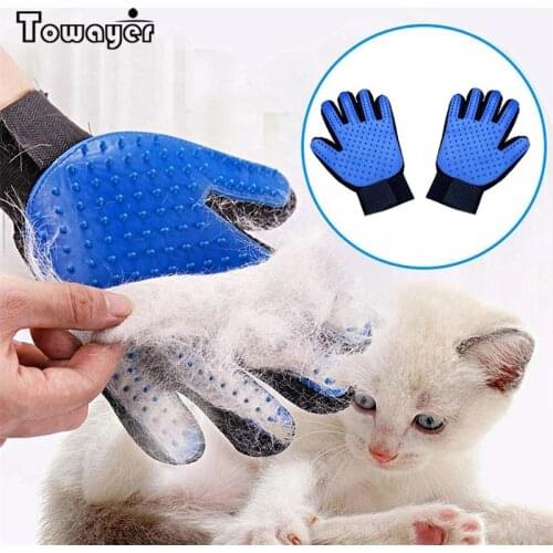 Cat Glove Cat Grooming Glove Pet Brush Glove for Cat Dog Hair Remove Brush Dog Deshedding Cleaning Combs Massage Gloves