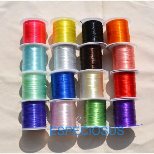 0.8mm DIY Crystal Beading Stretch Cord Elastic Line Transparent Clear Beading Wire Thread Jewelry Making Accessories Bracelet
