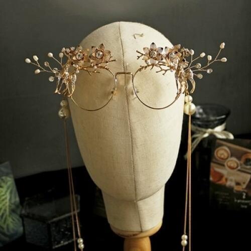 Alloy metal fairy/dream/studio/rhinestone flower deer fancy photo shooting/cosplay eyewear