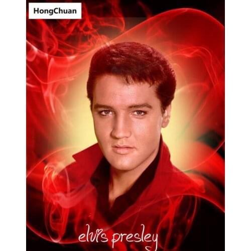 Superstar handsome Elvis 5D DIY square/round diamond painting mosaic cross stitch home decoration mural Christmas gift, New Year