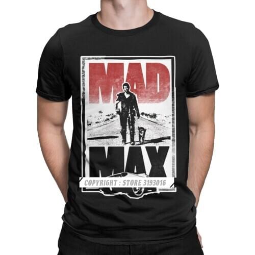 Vintage Mad Max Tshirt Fury Road Movie Warrior Hardy Action Sci Fi Driving Car Printed Tops T Shirt Camisas Hombre