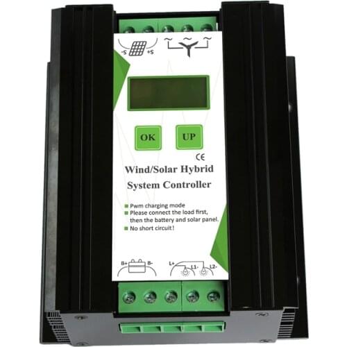 12/24V Wind And Solar Complementary Charge Controller Light/Timer Control Lcd Monitor Wind Turbine Solar Panel Charger
