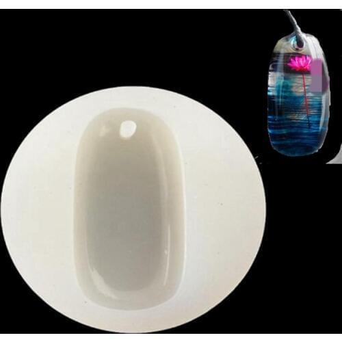 1 Pcs cuboid Liquid silicone mold DIY resin jewelry pendant necklace pendant lanugo mold resin molds for jewelry