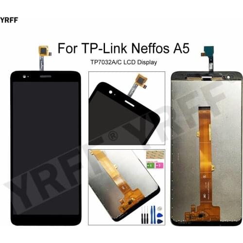 LCD Display Touch Screen Digitizer For TP-Link Neffos A5 TP7032A/C LCD Screens Assembly Panel Sensor Phone Repair Sets Tested