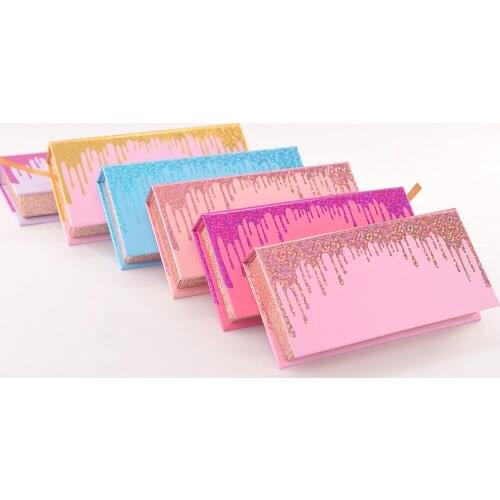 10-100 Pcs Wholesale Lash Boxes Rectangle Empty Eyelash Packaging Caux Cils 25mm Mink Eyelashes Package New case Lash Packaging