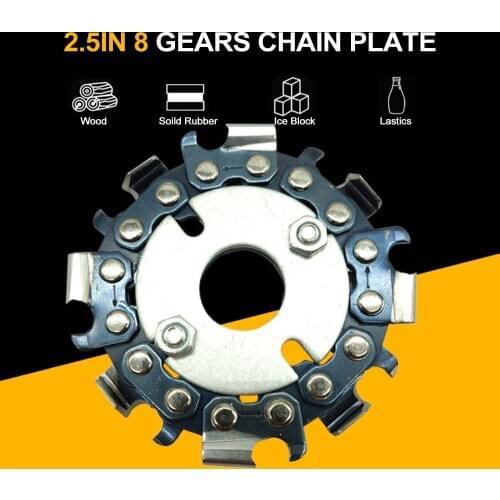2.5In 8 Gears Woodworking Chainsaw Disc Polishing Corner Cutting Wood Chip Slotted Saw Blade