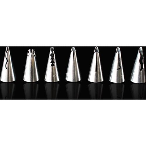 7pcs / set baby doll skirt Stainless Steel Icing Piping Nozzles Pastry Tips Fondant Cup Cake Baking Tool CHEAP