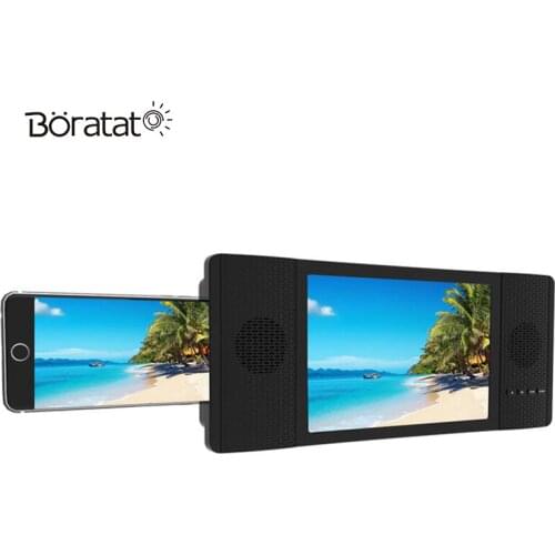 8 Inch Mobile Phone Screen Amplifier Bluetooth Audio 3D HD Lazy Bracket Video Desktop Telescopic Amplifier