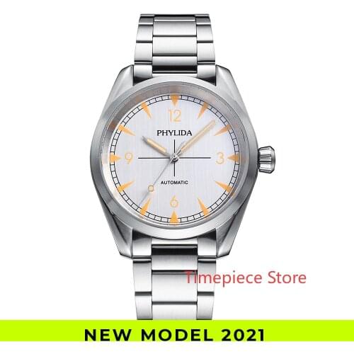 Green Lumed 100M Waterproof NH38 Mens Automatic Watch Luxury Mechanical Wristwatch Silver Rail Master Homage PHYLIDA