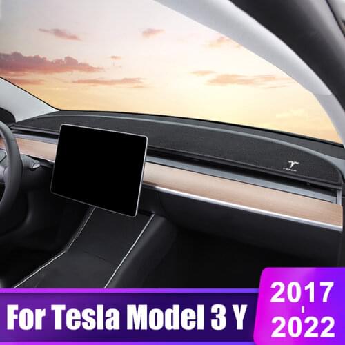 For Tesla Model 3 2019 2020 2021 Model Y 2021 2022 Car Dashboard Cover Sun Shade Pad Instrument Panel Desk Mats Accessories