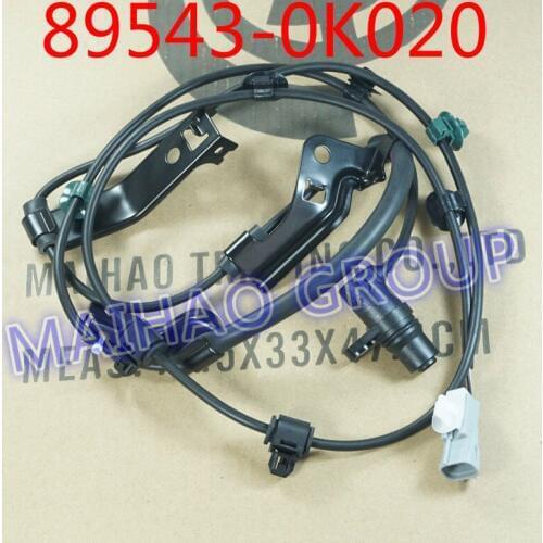 Free Shipping ABS Wheel Speed Sensor Front Left 89543-0K020 895430K020 For Toyota Hilux Vigo