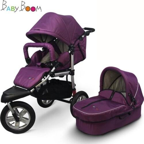 BabyBoom\ 3in 1 baby stroller three wheels stroller high landscape carrinho de bebe carrito bebe tricycle running car