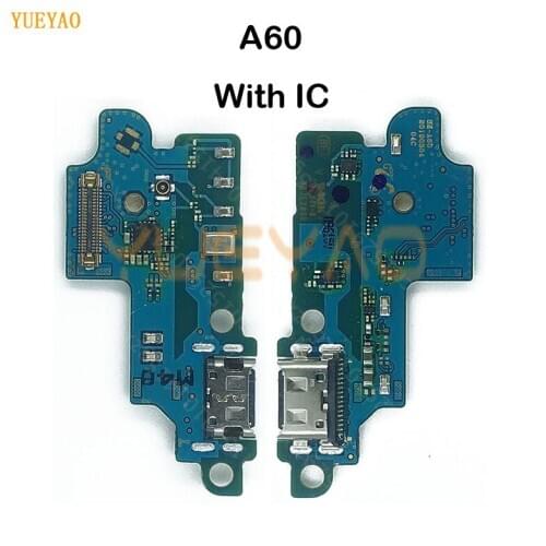 For Samsung Galaxy A60 A606 M40 USB Charger Port Dock Connector PCB Board Ribbon Flex Cable Charging Port Component Replacement