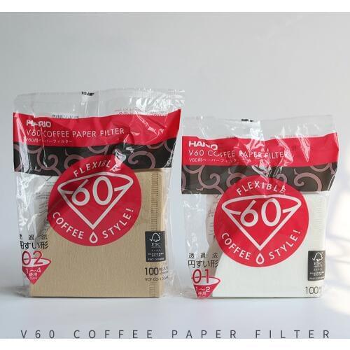 Hario V60 Filter Coffee Paper 1-4 Cup for Specialized Cafe V60 Dripper Barista for Coffee Maker Hario Genuine Reusable Filters