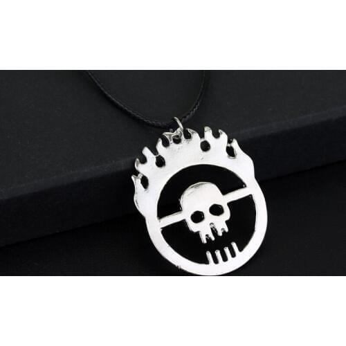 Men Charms Collier Mad Max Fury Road Joe Skull Gang Pendant & Necklace Jewelry Necklace Flame Skull suspension Pendant Necklace