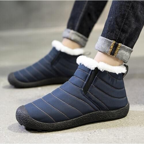 2021 New Men Boots Waterproof Mans Boots Men Winter Fashion Mens Ankle Shoes for Men Winter Casual