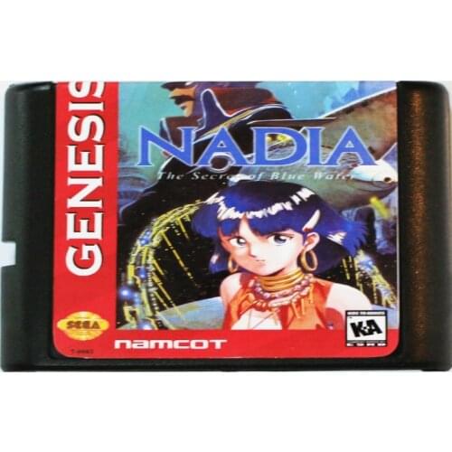 Nadia The Secret Of Blue Water 16 bit MD Game Card For Sega Mega Drive For SEGA Genesis