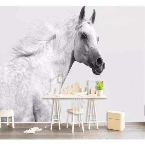 Wallpapers YOUMAN 3d Wall Photo Murals Wallpaper Horse Animal Murals Living Room 3d Wall Mural Wall Paper 3d Murals Room Decor