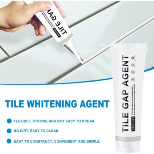120ML Tile Whitening Agent Seaming Agent Paste For Tile Ground Seaming Whitening Of Ground Joints Tile Grout Adhesive Sealer