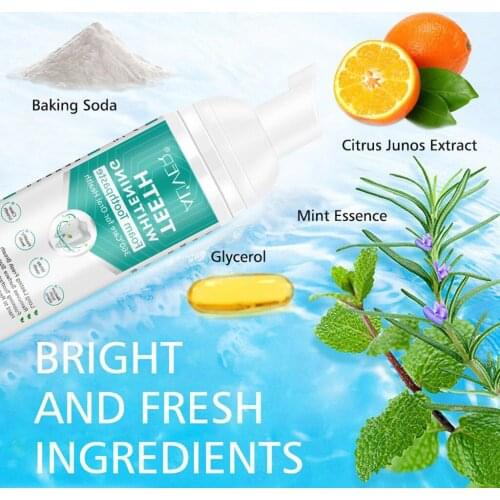 Whitening Teeth Cleaning Foam Teeth Cleaning Mousse Fresh Breath Remove Dents and Smoke Teeth Oral Health Care Tools