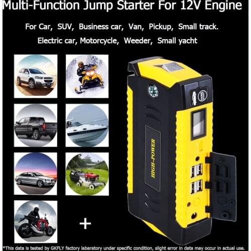 New Car Jump Starter 1000A Pack Power Bank 12V Portable Starter Charger for Car Battery Booster Buster Starting Device