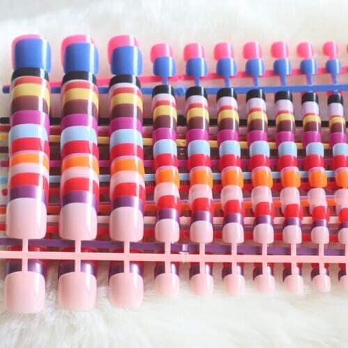 2020 The most sexy fashion lady must Candy colors 24pcs toe nails