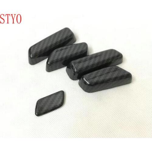 STYO Car ABS Matte Carbon Fiber Interior Seat Adjustment Adjust Switch Cover trim For 2017-2018 LHD MAZDAS CX-5 CX5