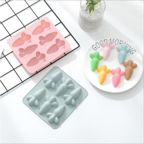 Party Favors Hot Sell Carrot silicone cake mold baking mold handmade soap chocolate ice mold pudding mold