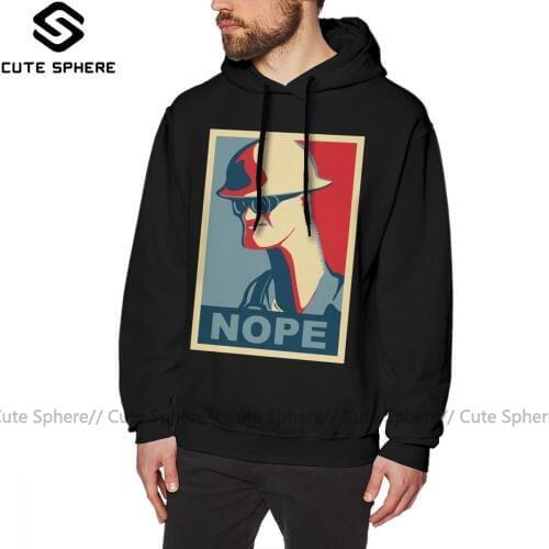 Team Fortress 2 Hoodie Engineer Says Nope Hoodies Autumn Male Pullover Hoodie Stylish Cotton Long Sleeve Loose Oversized Hoodies