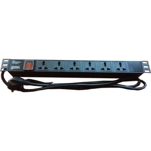 6 hole universal server, special power cabinet, PDU socket, aluminum alloy PDU special treatment with 16A