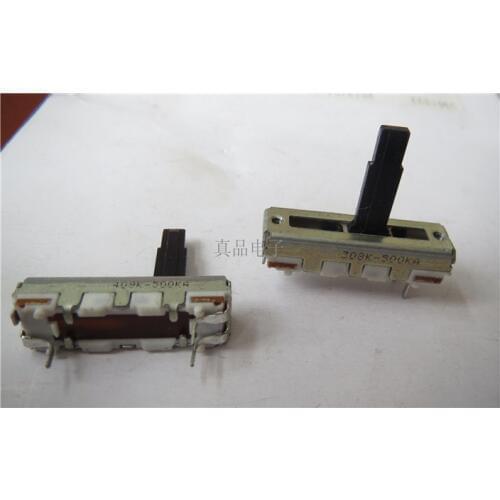 [VK] 409K A500K imported from Japan ALPS 3cm 30mm single straight slide potentiometer 3 foot handle length 15MM switch