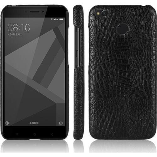 Xiaomi Redmi Note 4X Note4X 5.5" Case Crocodile Pattern Hard PC+PU Leather Surface Back Cover Hard Phone Case for Redmi Note 4X