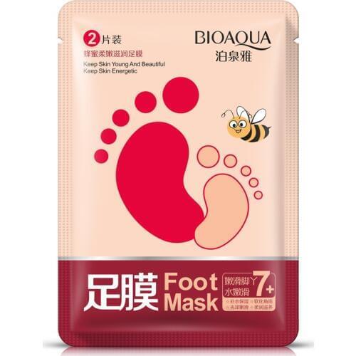 10pcs/5pair honey Moisturizing Foot Mask Care Cream Exfoliating Pedicure Sock Remove Dead Skin Cuticles Foot Peeling Mask