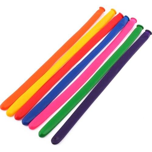 200pcs Magic DIY Long Twist Latex Balloons Tying Making Decor Mixed Mix-color