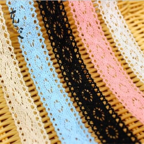 23mm crocheted cotton lace ribbon handmade craft garments accessories CX75