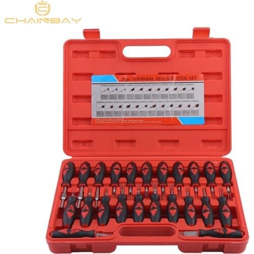 23 Pcs Car Electrical Terminal Wiring Crimp Connector Pin Remover Tool Set Release Tools with Box
