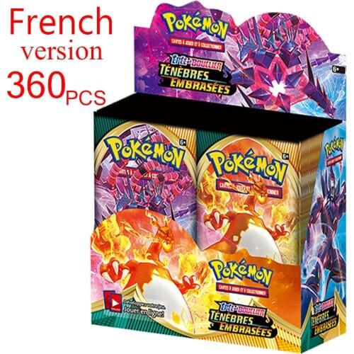 360pcs French Version Pokemon Cards TCG: Sword & Shield Darkness Ablaze VIVID VOLTAGE Display Box Collection Trading Card Game