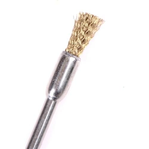 5pcs/lot 3mm*5mm Brass Wire Wheel Brushes For Grinder Rotary Tool Accessories