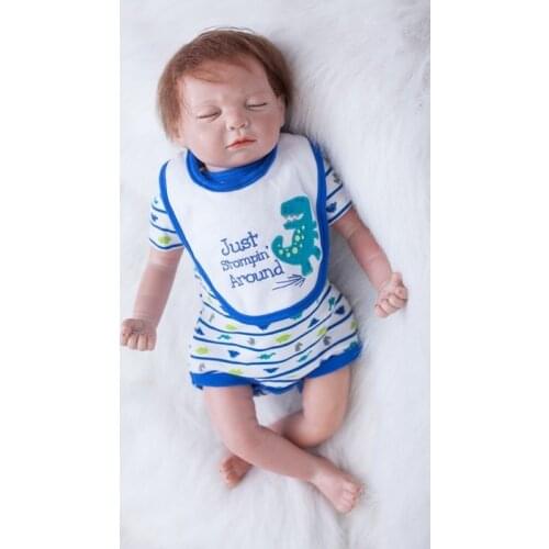 50cm bebe realista reborn baby dolls soft cloth silicone reborn-babies children birthday gift dolls toys boneca de pano