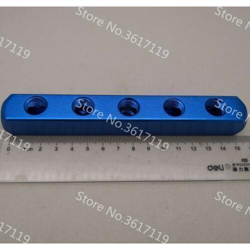 AL-6 Quick Connector Air Hose pneumatic aluminum row bar five-Position eight-Port ML-6