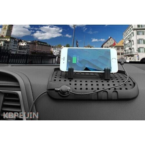 For infiniti fx35 q50 g35 g37 qx70 qx50 fx Multi-functional Car Navigation Mobile USB Charger Phone Anti-Slip Mat accessories