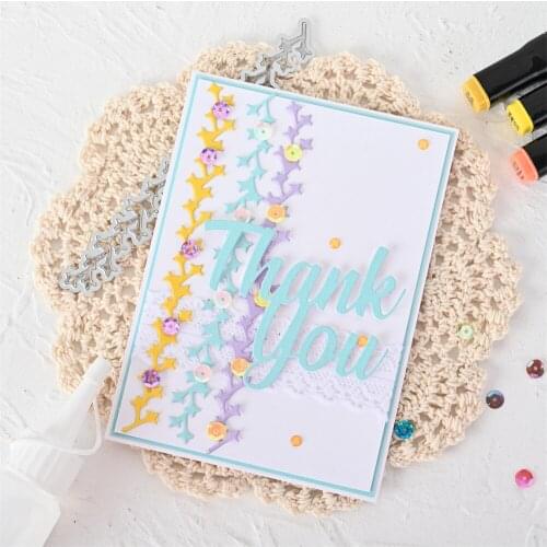 InLoveArts Flower Rattan Metal Cutting Dies Cut Die Mold Leaves Vine Scrapbook Paper Craft Knife Mould Blade Punch Stencils Dies